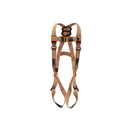 SUPER ANCHOR SAFETY Small - Ultra-Viz Webbing Pro-Series Fall Arrester Full Body Harness P6001-UVS